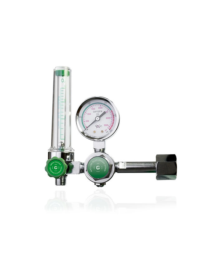 Regulador de Pressão com Fluxometro para Oxigênio Medicinal